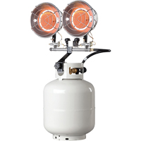 Radiateur double à monter sur bouteille, Chaleur radiante, Propane, 30 000 BTU/H EA292 | O-Max