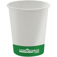 Gobelets en papier compostable chaud/froid à paroi simple, 12 oz, Multicolore JP929 | O-Max