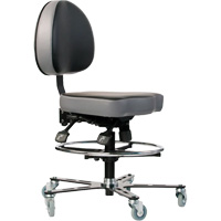 Chaise ergonomique TF 180<sup>MC</sup>, Vinyle, Noir OP492 | O-Max