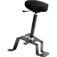 Chaise ergonomique de calibre soudage assis-debout TA 200<sup>MC</sup>, Position assise/debout, Ajustable, Tissu Siège, Noir/gris OP494 | O-Max