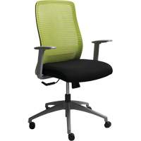 Chaise de bureau ajustable série Era<sup>MC</sup>, Tissu/Mailles, Vert, Capacité 250 lb OQ966 | O-Max