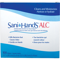 Lingettes antimicrobiennes pour les mains Sani-Hands<sup>MD</sup> ALC, Pochette SAY434 | O-Max