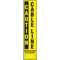 Décalcomanies pour piquet flexible de marquage - Caution Cable Line SEK550 | O-Max