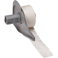 Étiquettes enveloppantes auto-adhésives pour fils et câbles, Vinyle, 0,5" lo x 0,75" h, Blanc SHF072 | O-Max