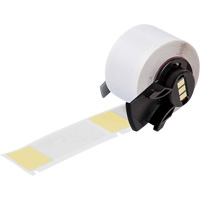 Étiquettes enveloppantes auto-adhésives pour fils et câbles, Vinyle, 1" lo x 2,5" h, Blanc SHF078 | O-Max