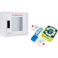Ensemble armoire murale et défibrillateur AED Plus<sup>MD</sup>, Semi-automatique, Anglais, Classe 4 SHJ773 | O-Max