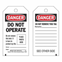 Étiquettes « Do Not Operate » autoplastifiantes, Polyester, 3" la x 5-3/4" h, Anglais SX840 | O-Max
