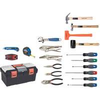 Jeu d'outils essentiels avec coffret en plastique, 28 Morceaux TYP013 | O-Max