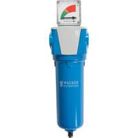 Coalescing Pre-Filter with Differential Gauge, Standard, 1-1/2" NPT, Automatic Drain, For Dust/Particles UAE456 | O-Max