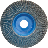 Disque à lamelles à grain grossier BlueFire<sup>MC</sup>, 5" x 7/8", Type 27, Grain 60, Alumine de zirconium UAJ184 | O-Max
