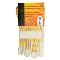 Fitters Patch Palm Gloves, Large, Grain Cowhide Palm, Cotton Inner Lining YC386R | O-Max